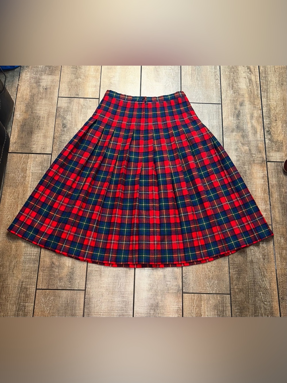 Vintage Pendleton Tartan Pleated Skirt PERF cond Sz 16